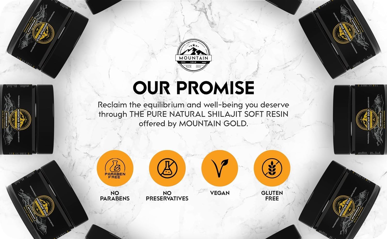Organic Mountain Gold Shilajit Resin - Pure Himalayan Shilajit Rich in Humic & Fulvic Acid - Immune System Booster - Vegan Friendly - 1oz