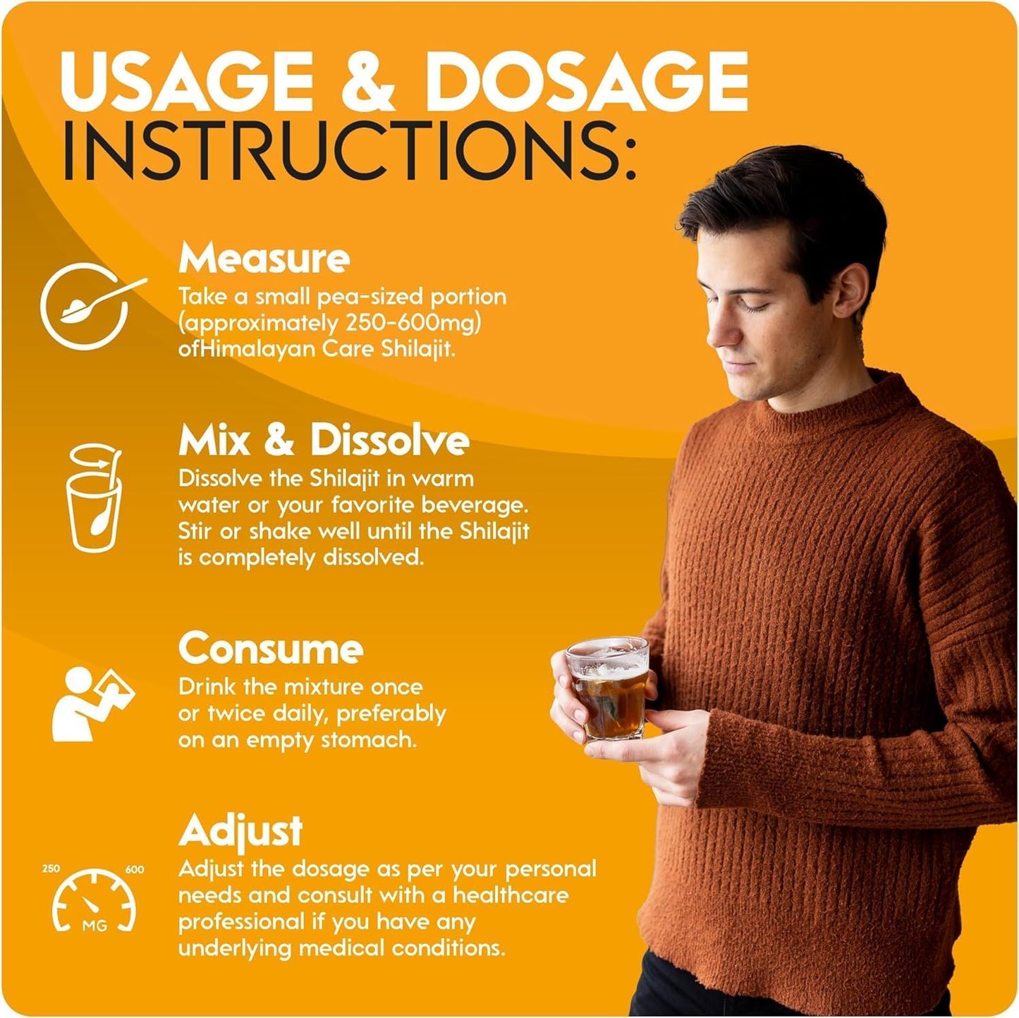 Organic Mountain Gold Shilajit Resin - Pure Himalayan Shilajit Rich in Humic & Fulvic Acid - Immune System Booster - Vegan Friendly - 1oz