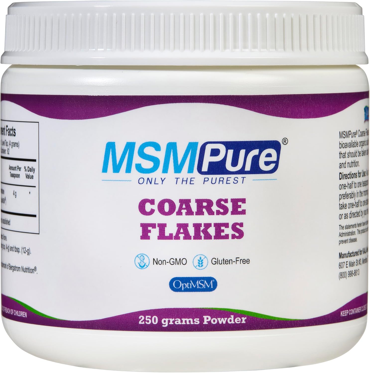 Organic MSM Powder Flakes for Joint Flexibility, Skin, Hair & Nail Support - 8.8 oz, USA Made - BoostGo Australia