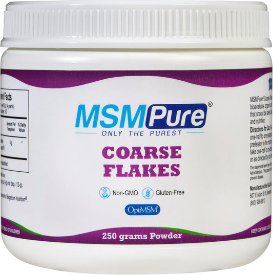 Organic MSM Powder Flakes for Joint Flexibility, Skin, Hair & Nail Support - 8.8 oz, USA Made - BoostGo Australia