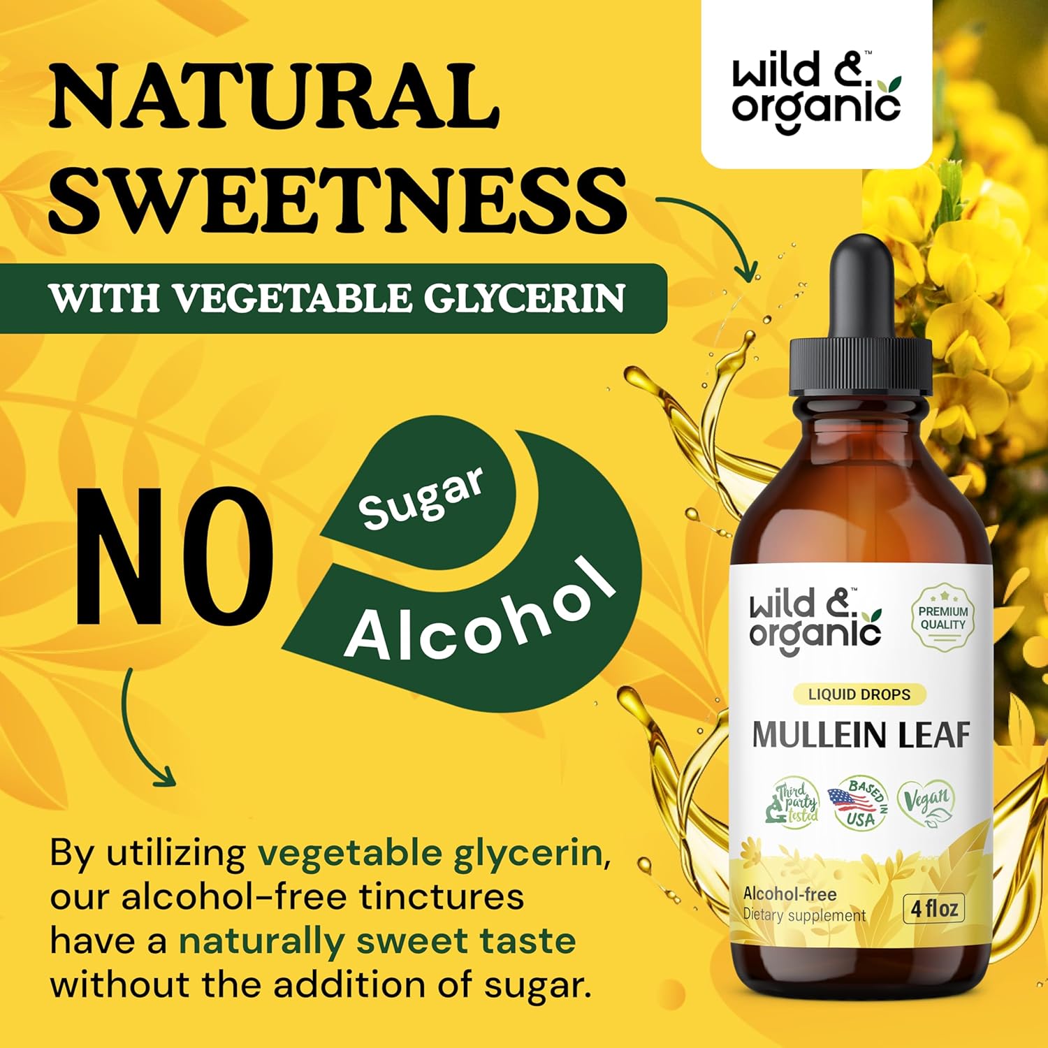 Organic Mullein Drops and Chlorophyll Gummies Bundle - 4 oz and 60 Chews - BoostGo Australia