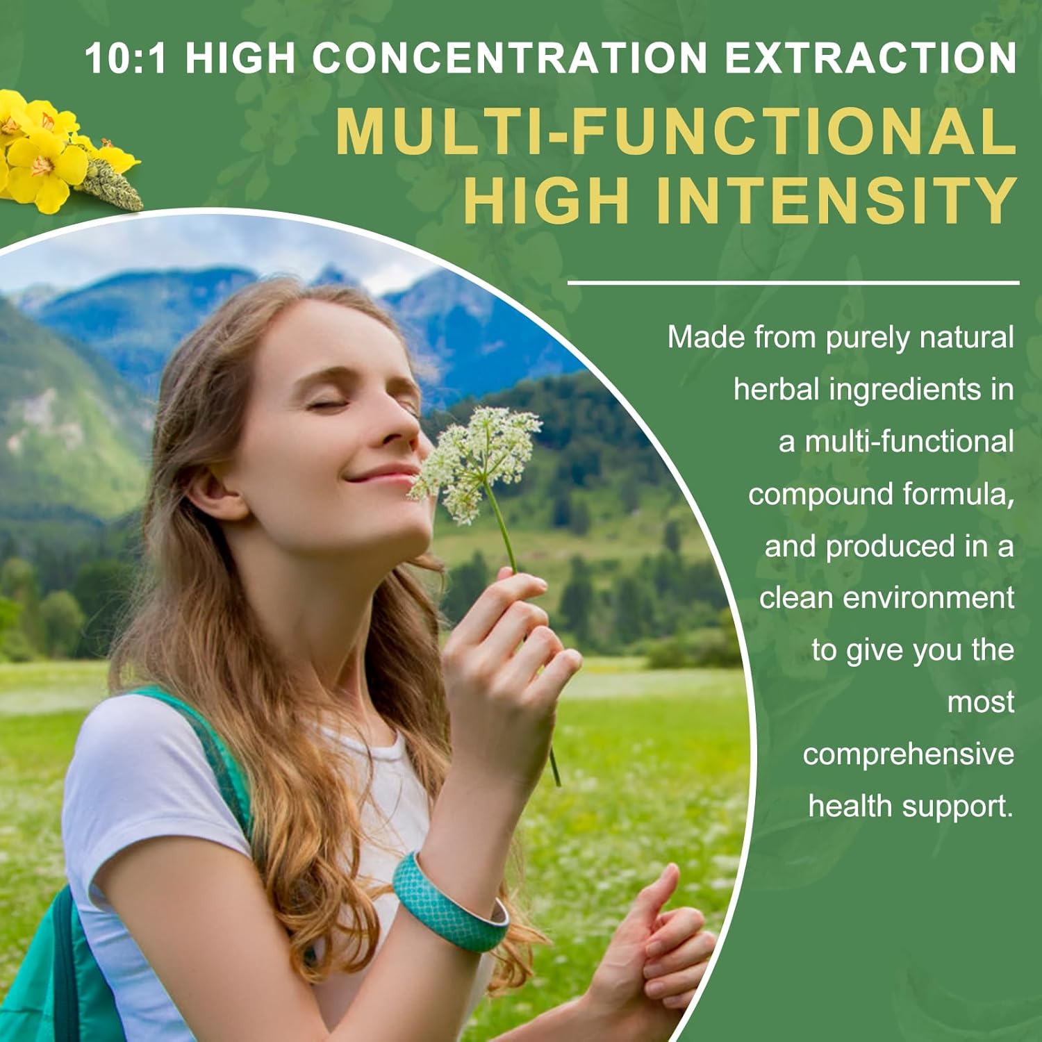 Organic Mullein Leaf Liquid Drops for Lung Health - Herbal Extract Supplement - Non-GMO, Vegan Formula - 4oz Bottle