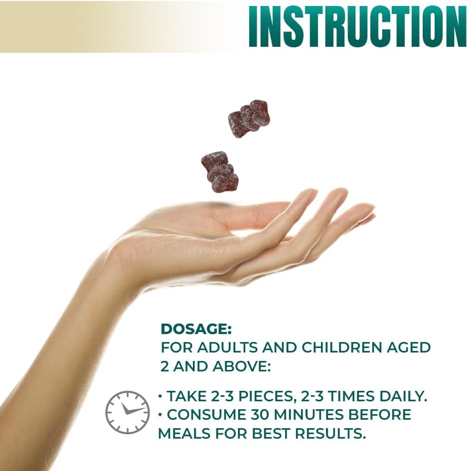 Organic Multivitamin Gummies with Vitamin A, C & Essential Nutrients - Immune, Digestion, Brain & Vision Support - 70 Count