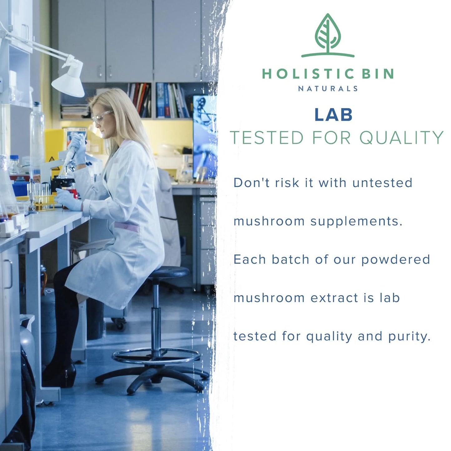 Organic Mushroom Blend Powder with 19 Wild Harvested Varieties | Adaptogenic Mushrooms Supplement | Made in USA