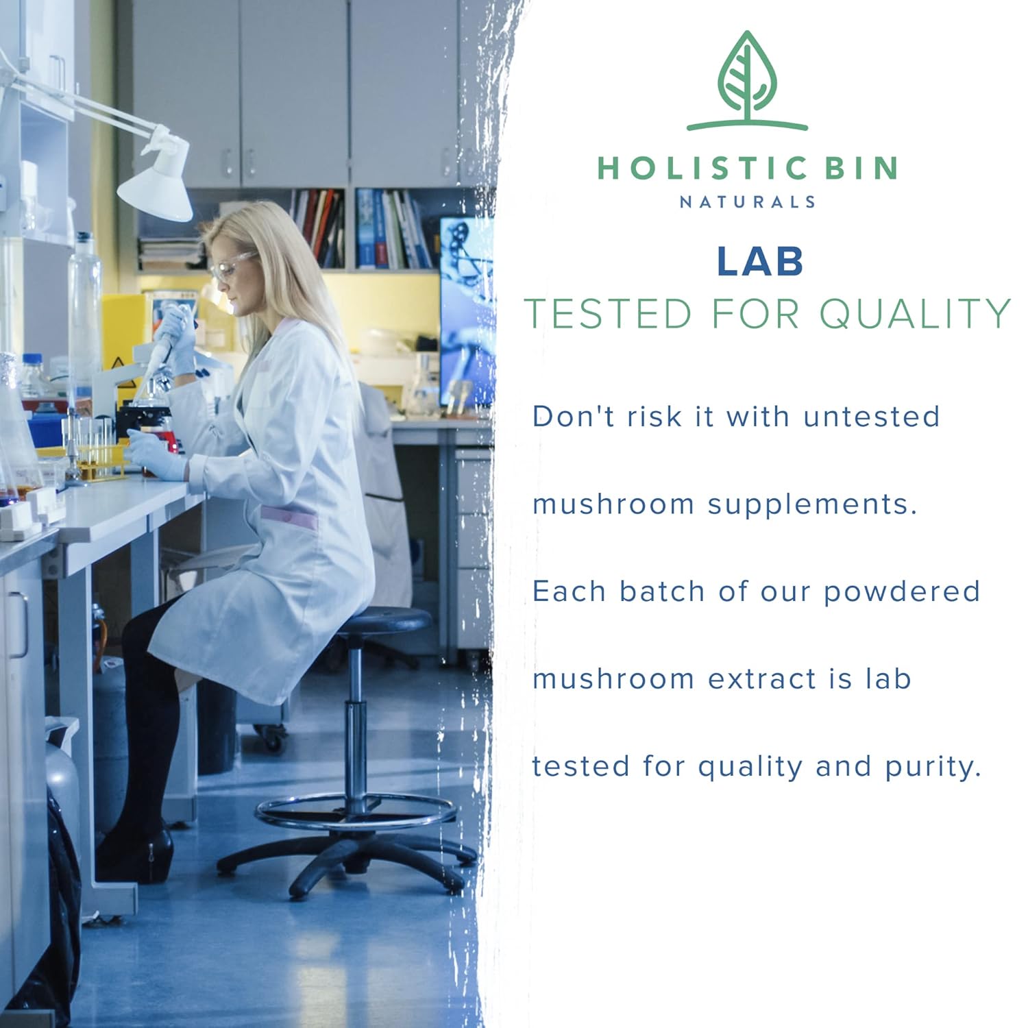 Organic Mushroom Blend Powder with 19 Wild Harvested Varieties | Adaptogenic Mushrooms Supplement | Made in USA