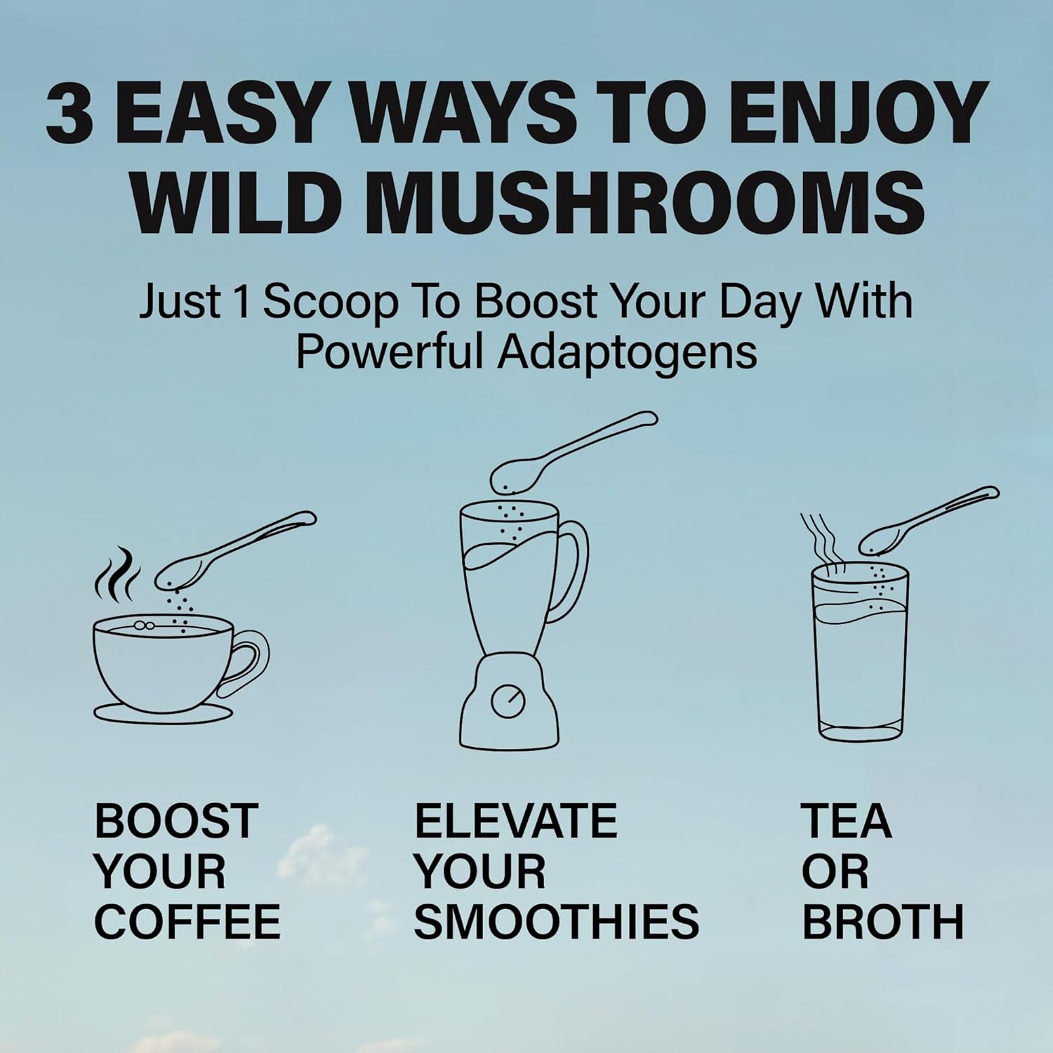 Organic Mushroom Cacao Mix & Master Mushroom Blend Bundle for Energy and Clarity (20oz)