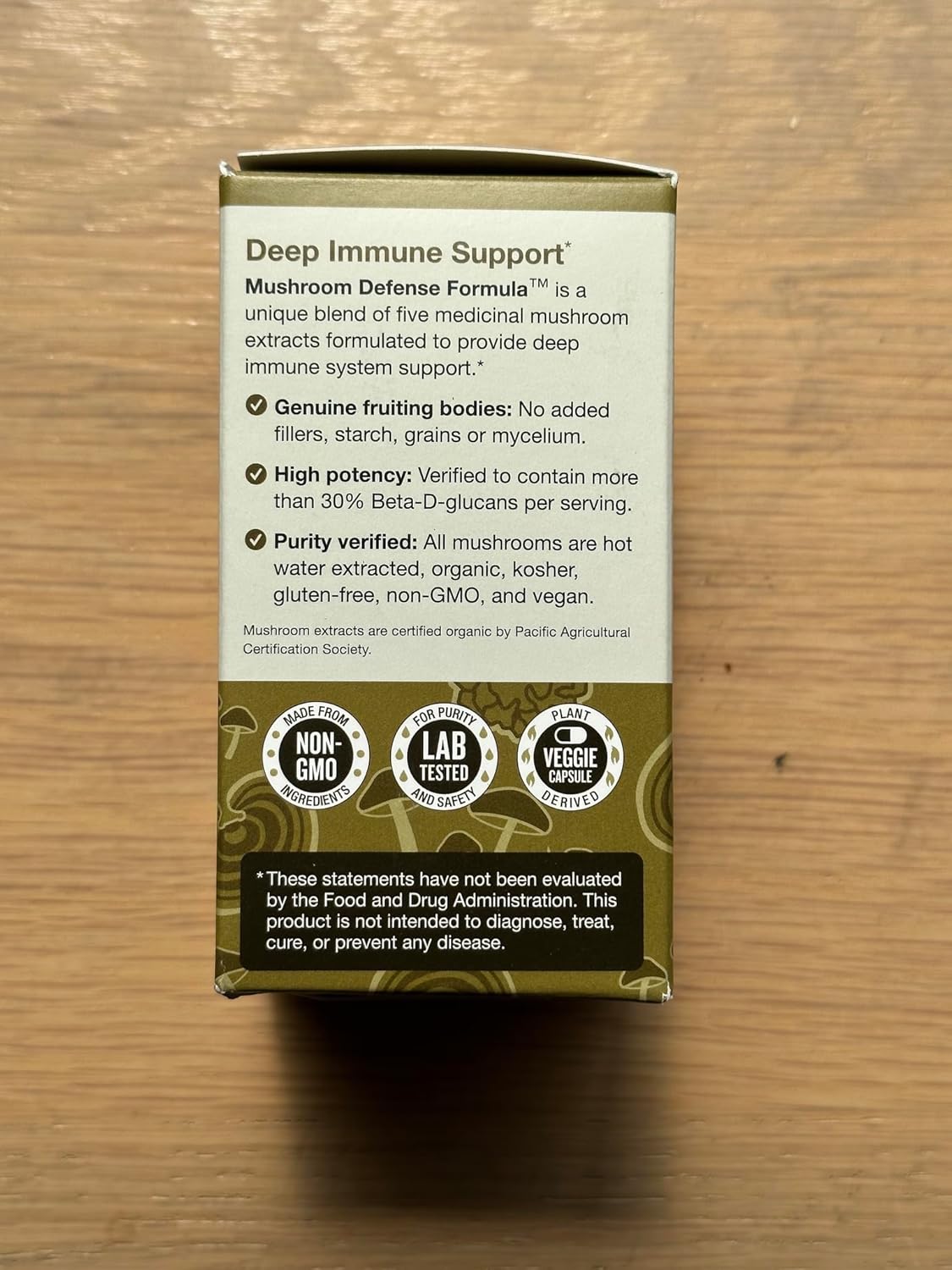 Organic Mushroom Immune Support Supplement - DailyNutra Mushroom Defense Formula with Reishi, Chaga, Maitake, Shiitake & Turkey Tail - 60 Capsules