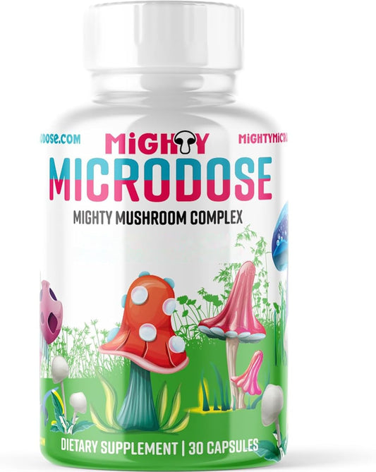 Organic Mushroom Nootropic Blend with Lion's Mane, Turkey Tail, Reishi, Maitake Extracts - Cognitive Supplement for Men & Women - 30 Capsules