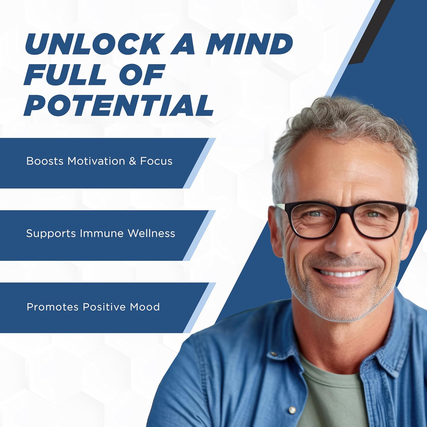 Organic Mushroom Nootropic Blend with Lion's Mane, Turkey Tail, Reishi, Maitake Extracts - Cognitive Supplement for Men & Women - 30 Capsules