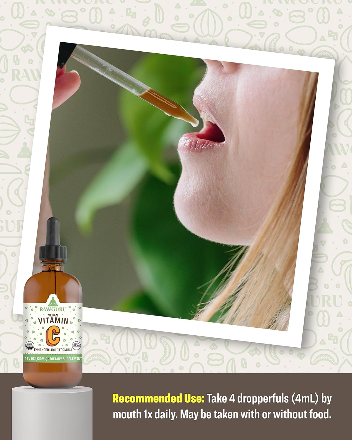 Organic Nano-Processed Vitamin C Tincture with Trace Minerals - Immune Support Supplement - Vegan Drops - 30 Servings per Bottle - Pack of 3
