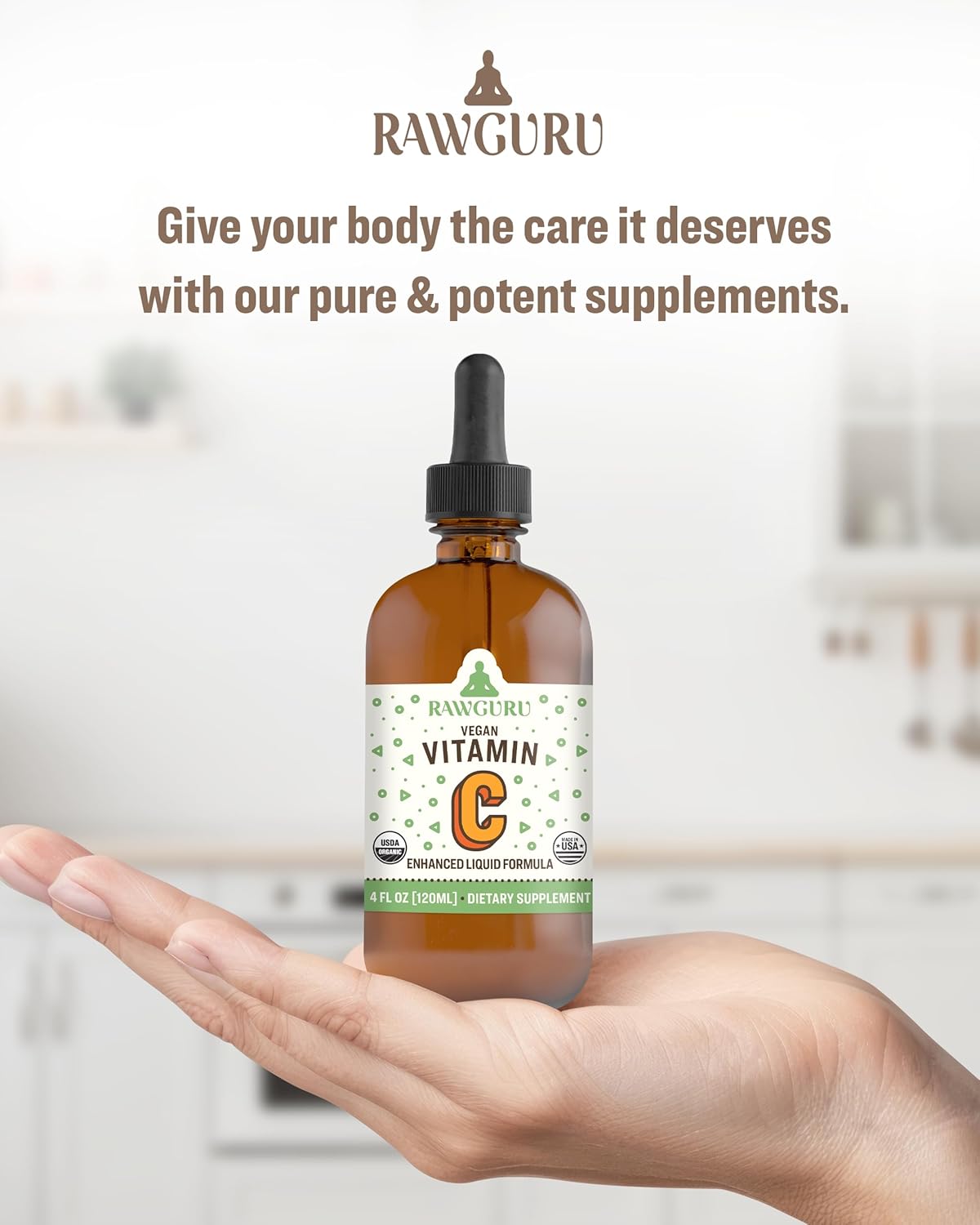 Organic Nano-Processed Vitamin C Tincture with Trace Minerals - Immune Support Supplement - Vegan Drops - 30 Servings per Bottle - Pack of 3