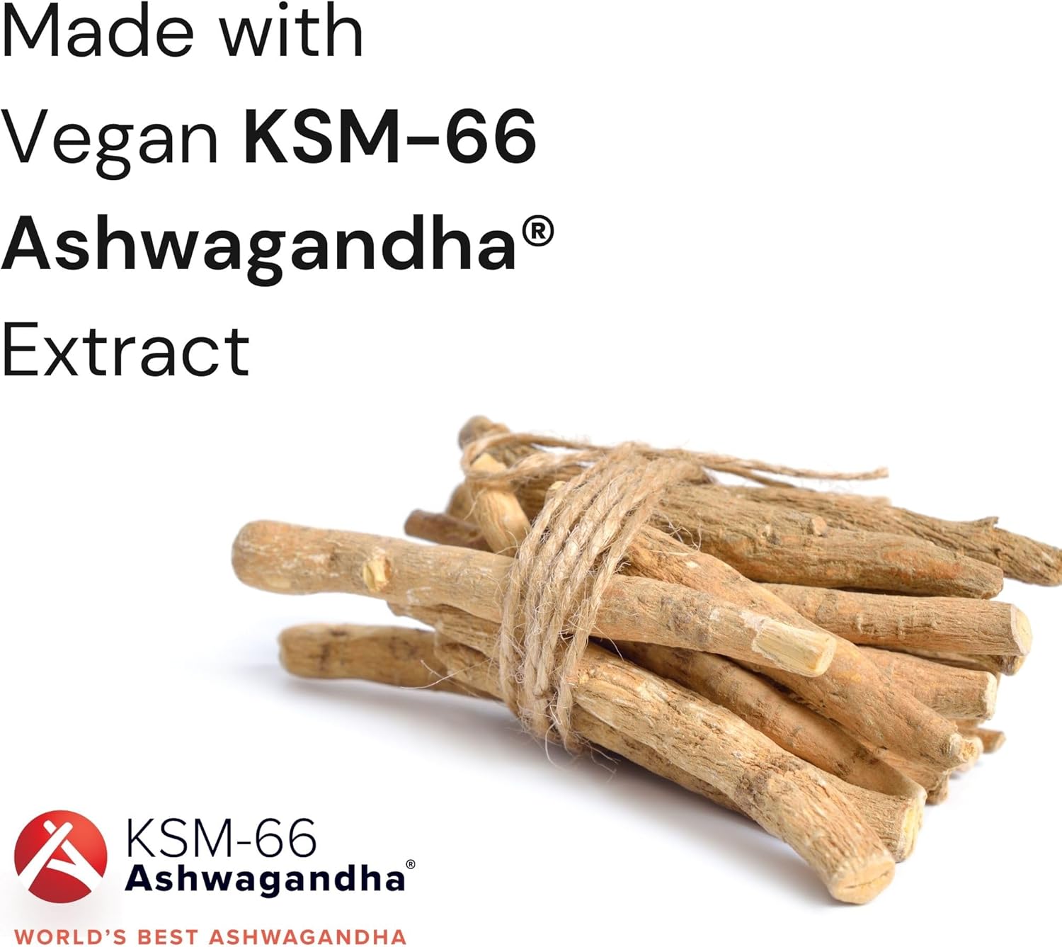 Organic Natgrown Ashwagandha KSM-66 Root Powder Extract Capsules - 600mg with Black Pepper - Vegan - 60 Count