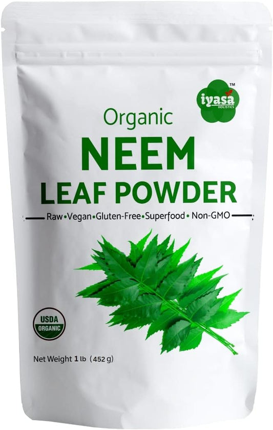 Organic Neem Powder 16 oz - Ayurvedic Superfood for Hair, Skin, Blood & Liver Purification - BoostGo Australia