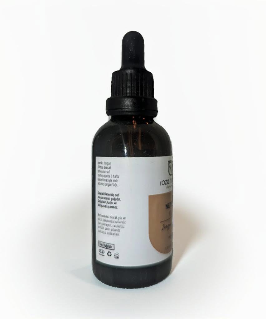 Organic Nettle Leaf Macerated Oil Extract - 1.69 fl oz (50ml) - 100% Pure & Natural - Non-GMO - ROZE NATURA