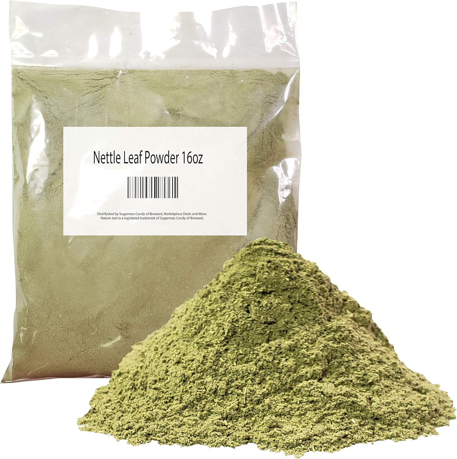 Organic Nettle Leaf Powder - Urtica Dioica - 1 lb / 16 oz - Naturejam Stinging Nettle Supplement