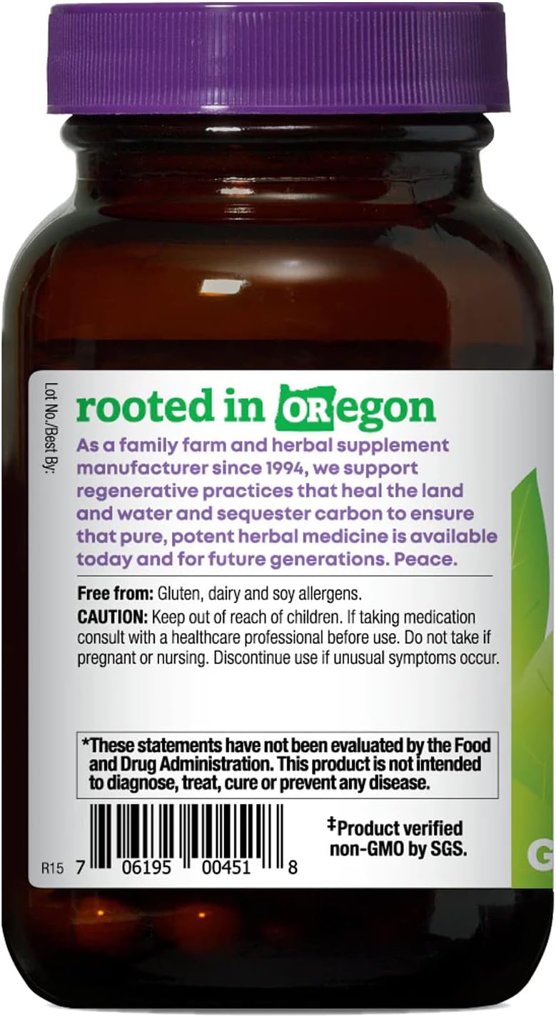 Organic Nettle Quercetin Capsules by Oregon's Wild Harvest - Non-GMO Herbal Supplements (60 Count)