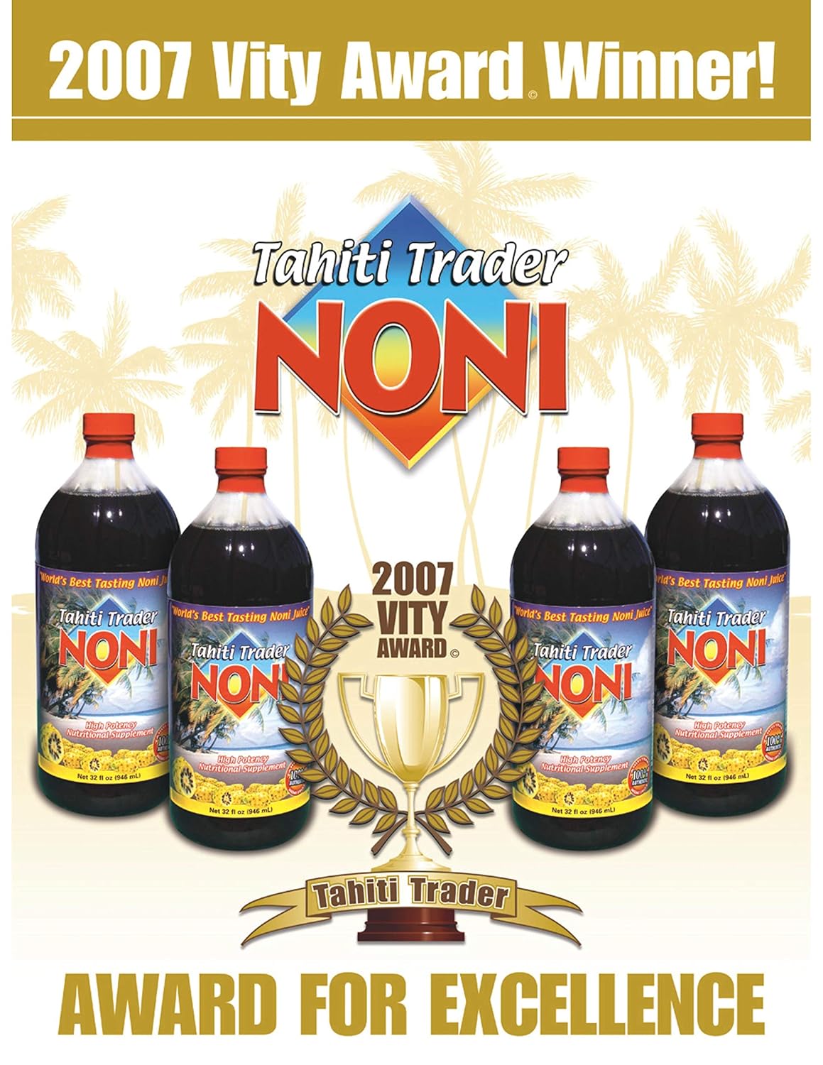Organic Noni Juice Mix & Match 4 Pack - High-Potency Antioxidant Superfood Juice for Energy & Health - 32oz Bottles