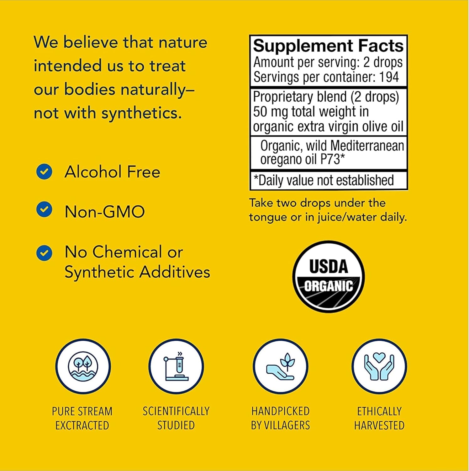 Organic North American Herb & Spice Oreganol P73 Oil - 2 Pack, 0.45 fl oz Each - Wild Mediterranean Oregano - Non-GMO - 388 Servings