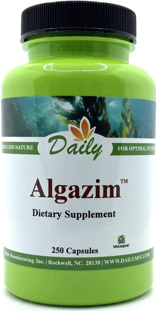 Organic Norwegian Kelp Algazim Capsules with Iodine & Ascophyllum Nodosum - 250 Vegetarian Capsules