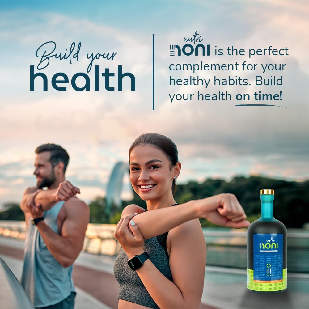 Organic Nutri Noni Juice from Costa Rica - 100% Pure Original Flavor, No Added Fruit - 33.8 fl oz - Superfood