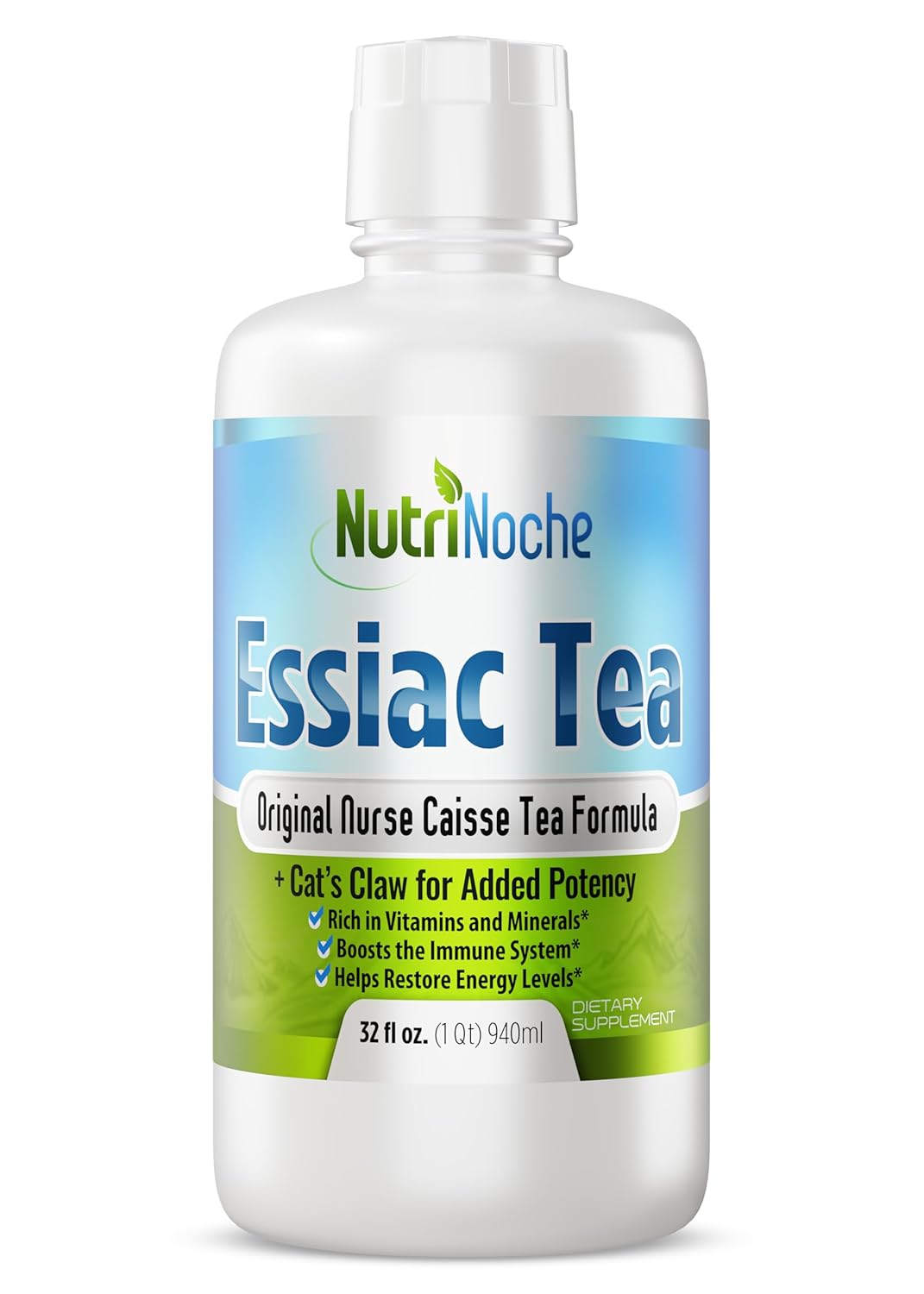 Organic NutriNoche Essiac Tea - Pure Liquid Herbal Supplement with WildCrafted Herbs