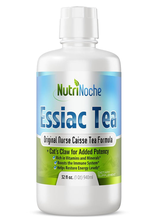 Organic NutriNoche Essiac Tea - Pure Liquid Herbal Supplement with WildCrafted Herbs