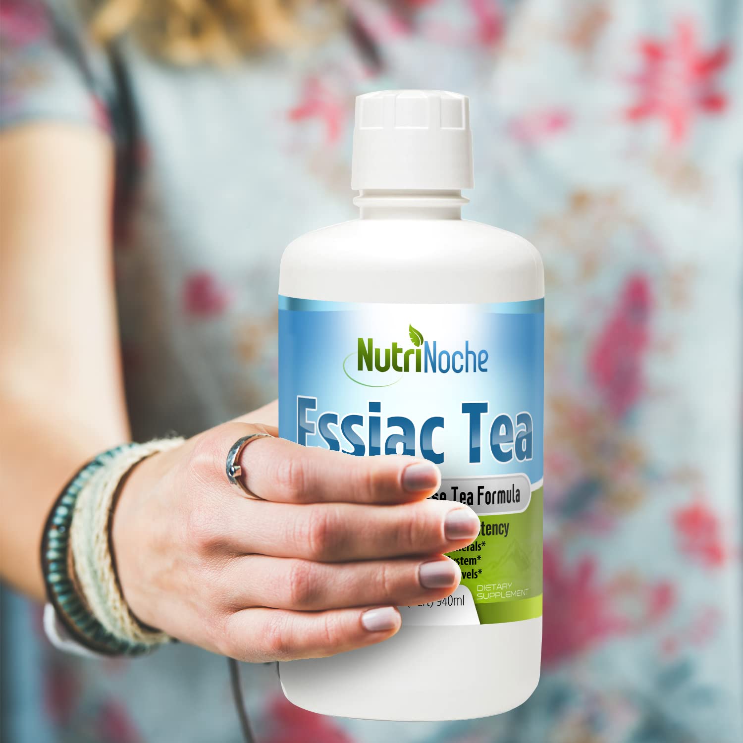 Organic NutriNoche Essiac Tea - Pure Liquid Herbal Supplement with WildCrafted Herbs