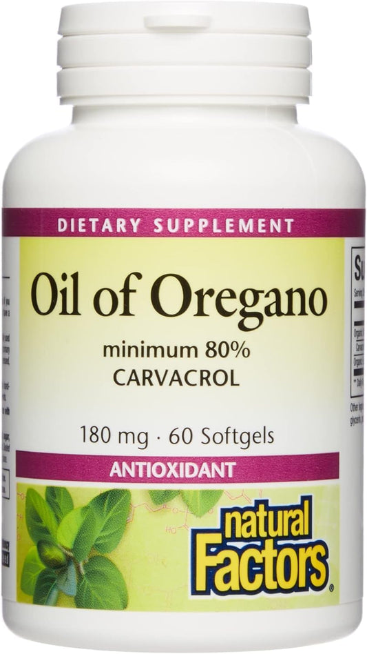 Organic Oil of Oregano Capsules with Extra Virgin Olive Oil - 60 Count