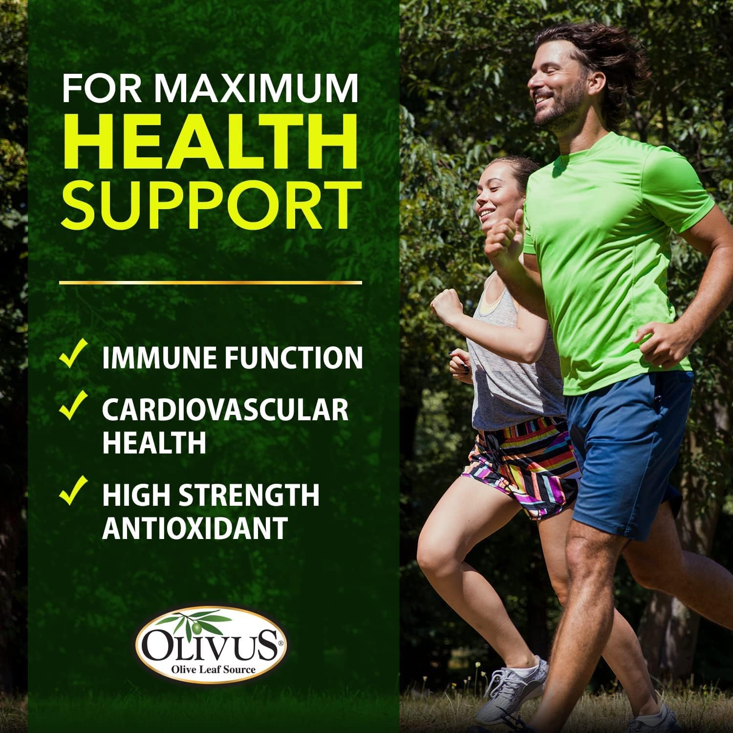 Organic OliveLeafMAX Extract Capsules - 40% Oleuroepin - No Fillers - 60 Vegetarian Capsules - Spanish Sourced, USA Made