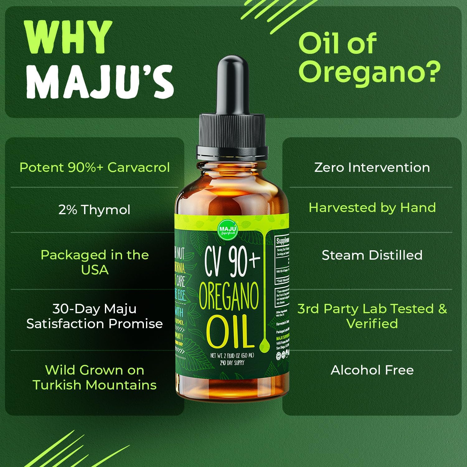 Organic Oregano and Black Seed Oil Duo by Maju Superfoods - Immune Support and Wellness Bundle