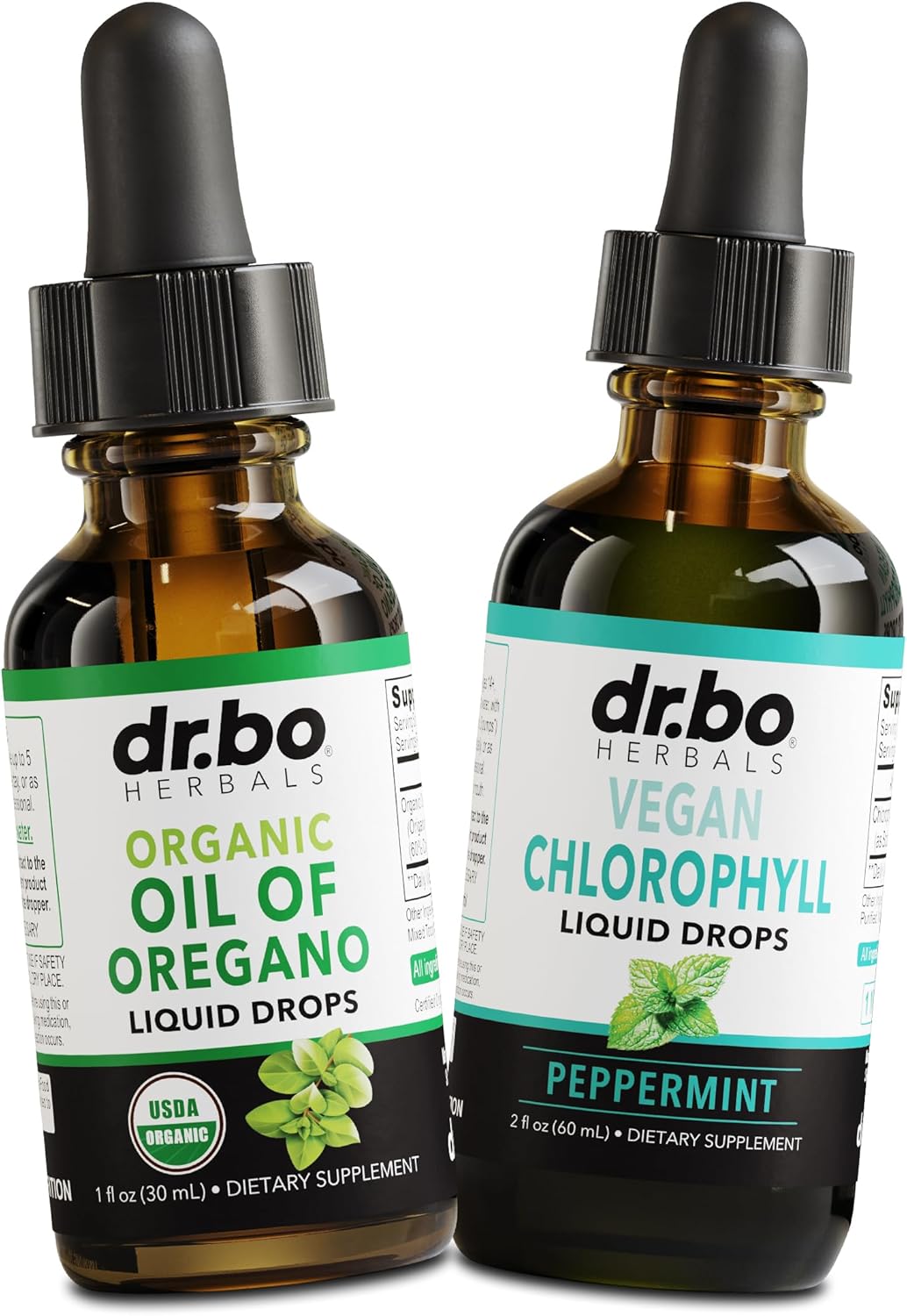 Organic Oregano Oil Drops with Chlorophyll - Immune Support & Digestive Health Supplement