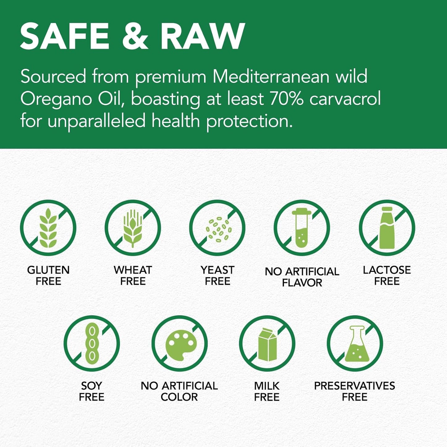 Organic Oregano Oil Liquid Drops - Concentrated Plant Extract for Immune Support and Energy - Vegan 60ML/2 Fl Oz