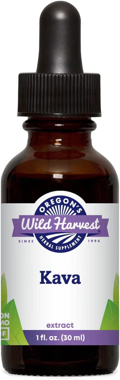 Organic Oregon's Wild Harvest Kava Extract - 1 Ounce Bottle for Relaxation and Stress Relief