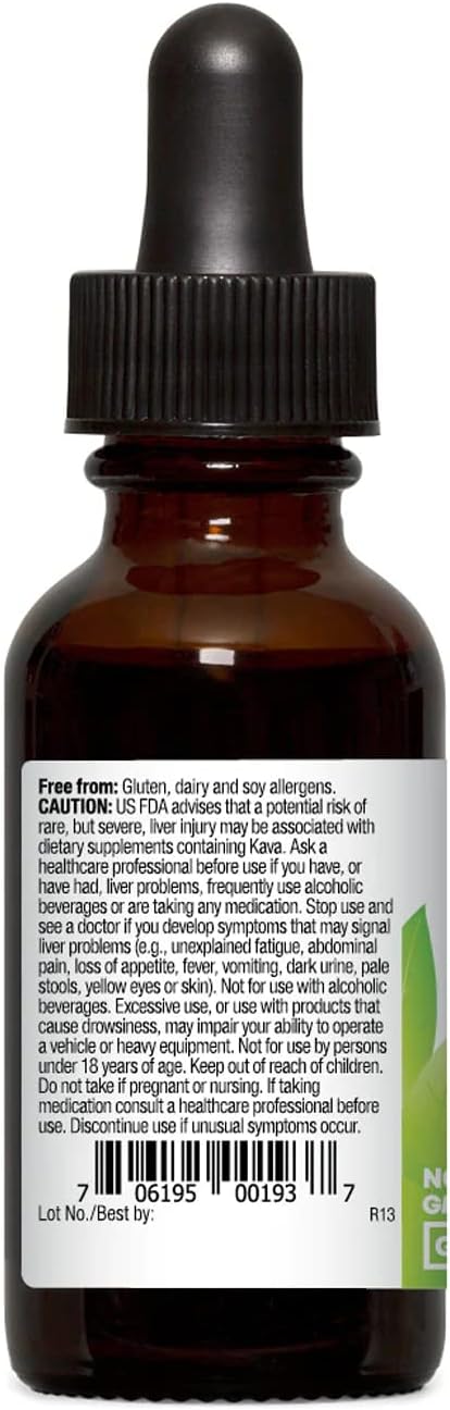 Organic Oregon's Wild Harvest Kava Extract - 1 Ounce Bottle for Relaxation and Stress Relief