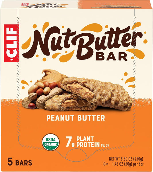 Organic Peanut Butter Filled Energy Bars - 1.76 oz. (5 Pack) - Non-GMO Plant-Based Snack