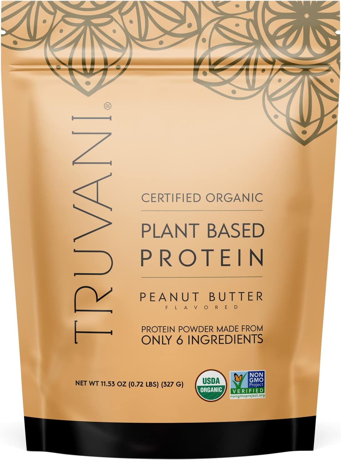 Organic Peanut Butter Vegan Pea Protein Powder - 20g Plant-Based Protein, 10 Servings, Keto-Friendly, Gluten & Dairy Free, Low Carb, No Sugar Added - BoostGo Australia