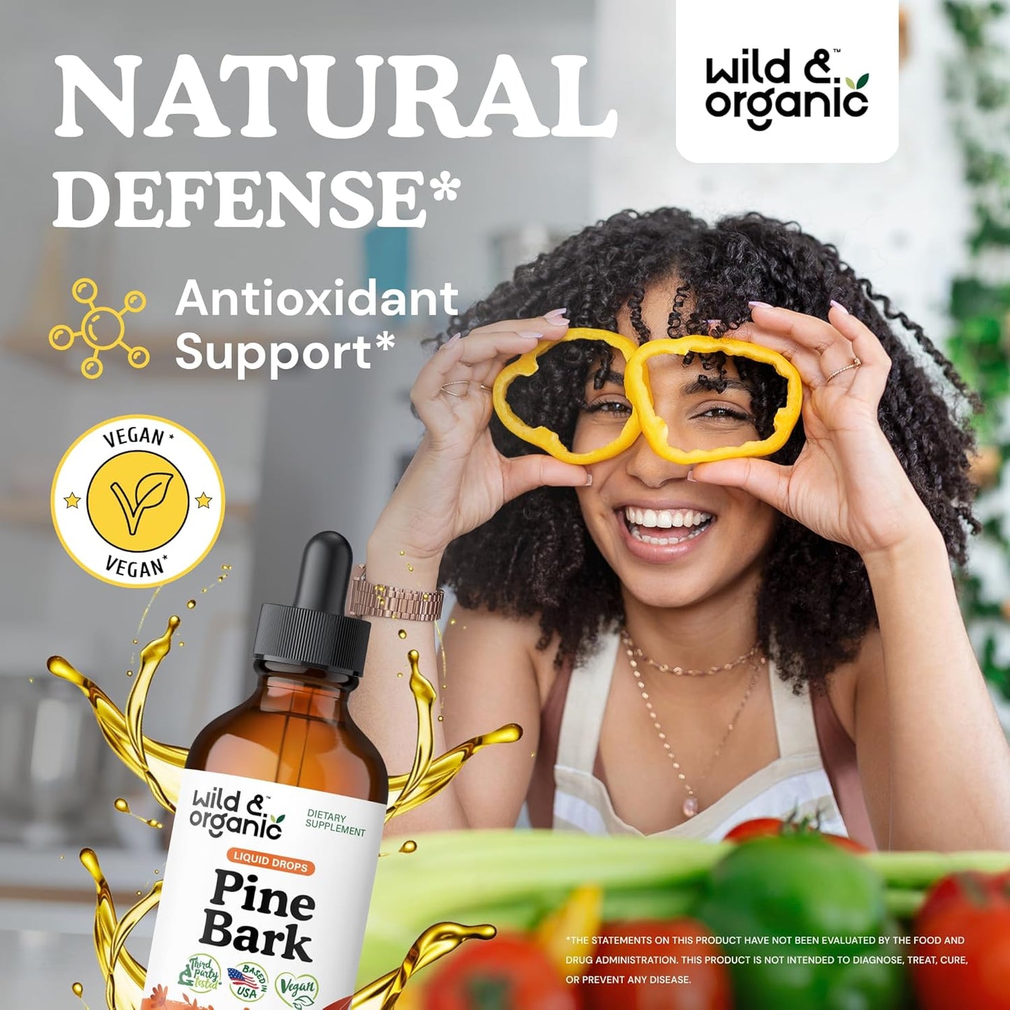 Organic Pine Bark and Saw Palmetto Tincture Bundle - 2 fl oz each for Immune Support and Overall Wellness