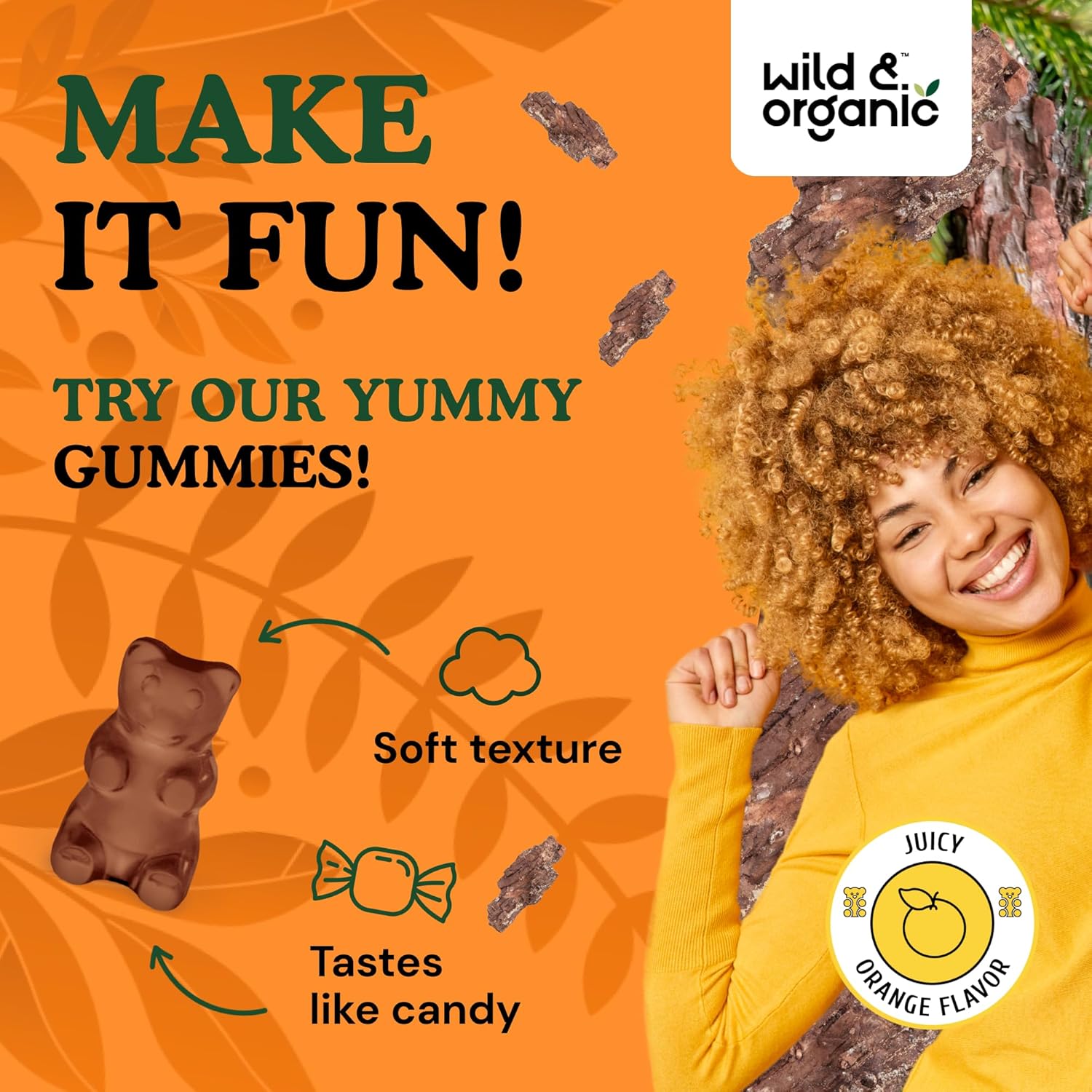 Organic Pine Bark Extract Gummies 300mg - Antioxidant Support from French Maritime Pine Bark Tree - Pinus Pinaster Supplements - 60 Vegan Gummies