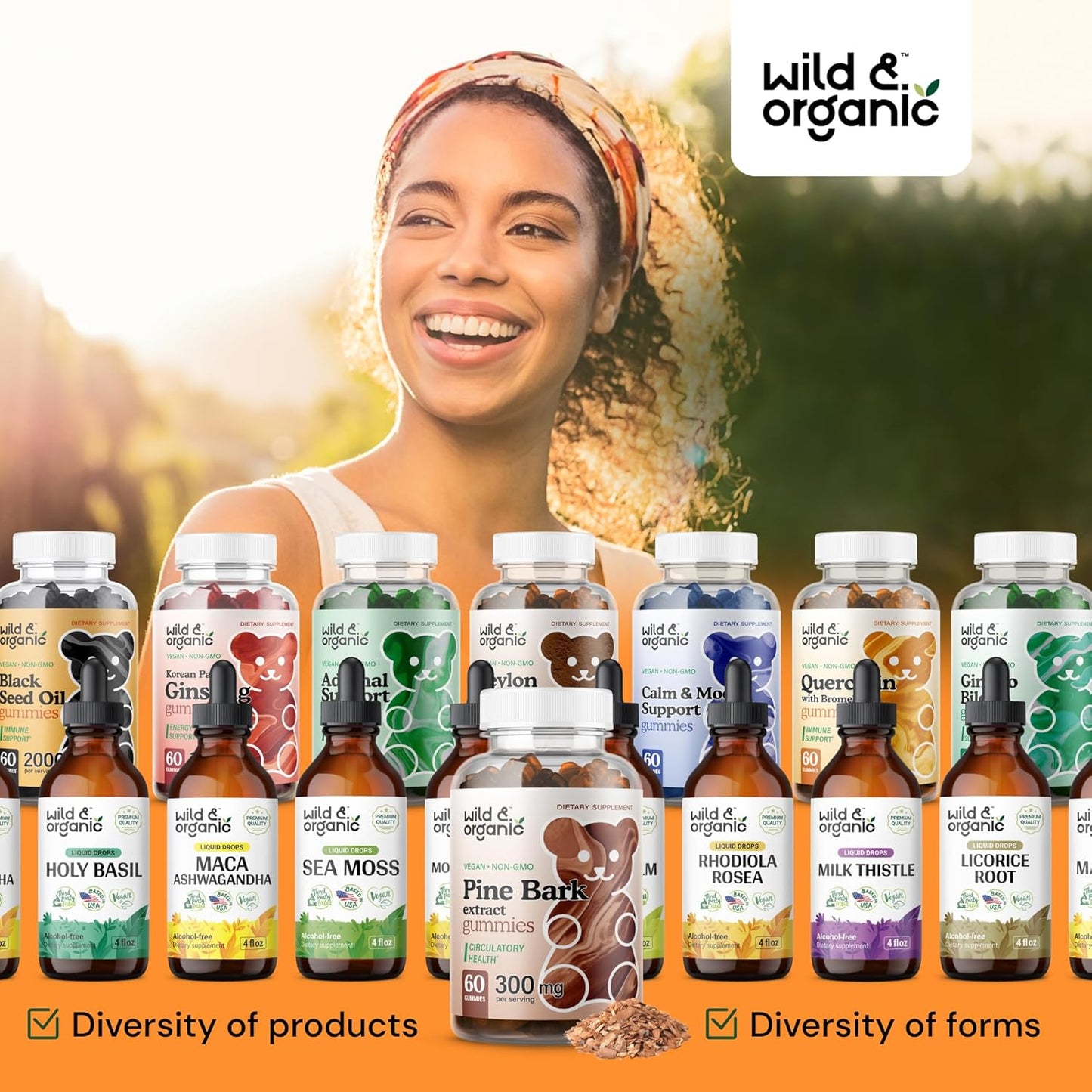 Organic Pine Bark Extract Gummies 300mg - Antioxidant Support from French Maritime Pine Bark Tree - Pinus Pinaster Supplements - 60 Vegan Gummies