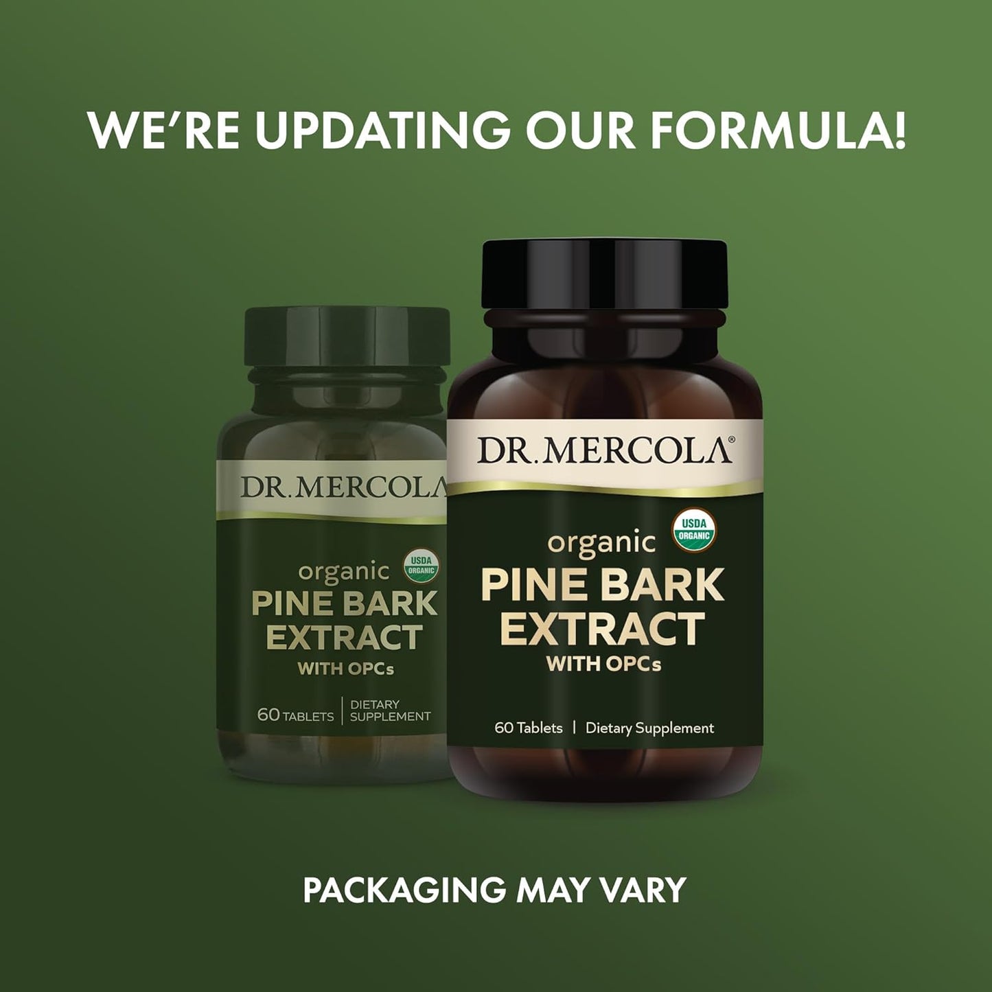 Organic Pine Bark Extract with OPCs, 30 Servings (60 Tablets) - Antioxidant Dietary Supplement, Non-GMO, USDA Certified Organic