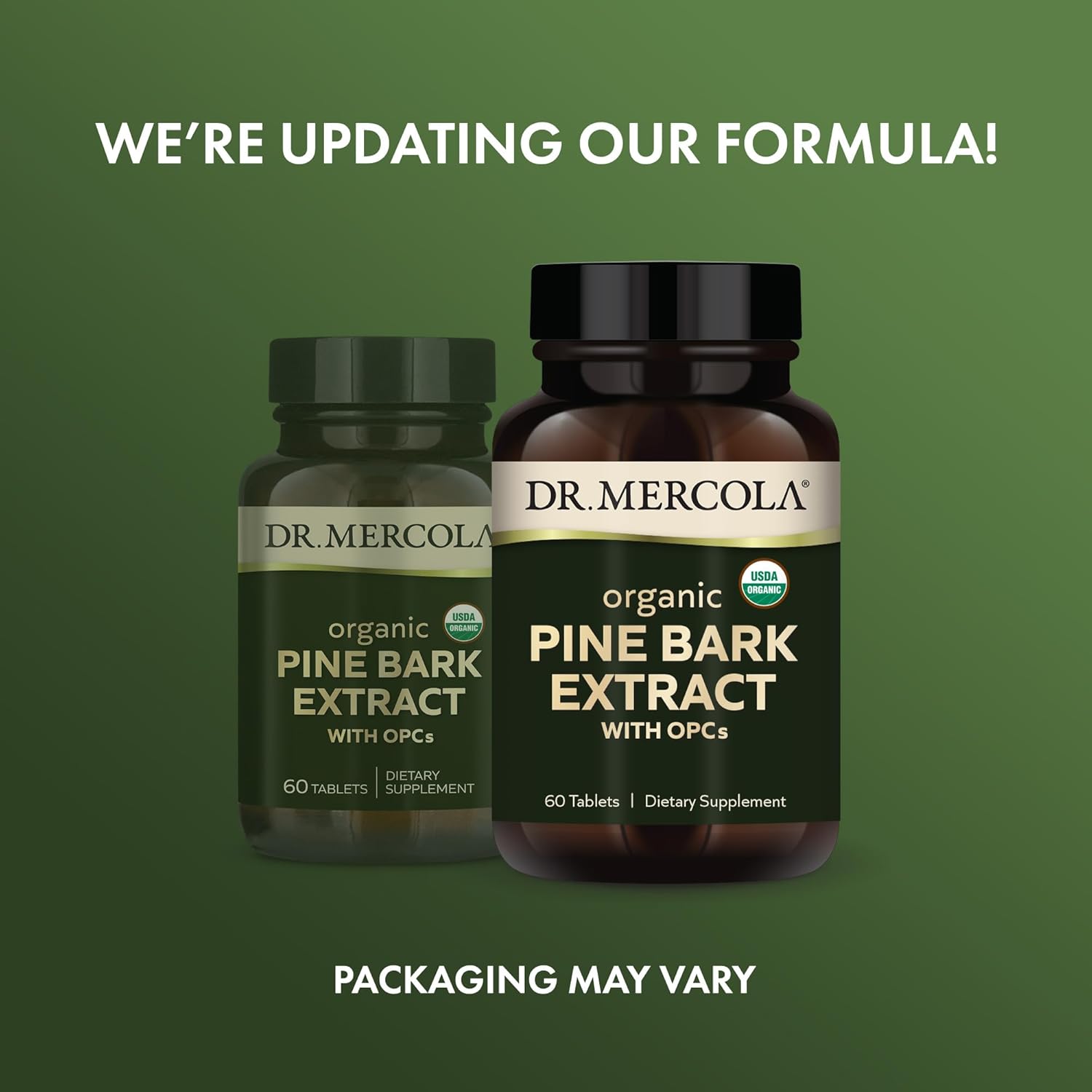 Organic Pine Bark Extract with OPCs, 30 Servings (60 Tablets) - Antioxidant Dietary Supplement, Non-GMO, USDA Certified Organic