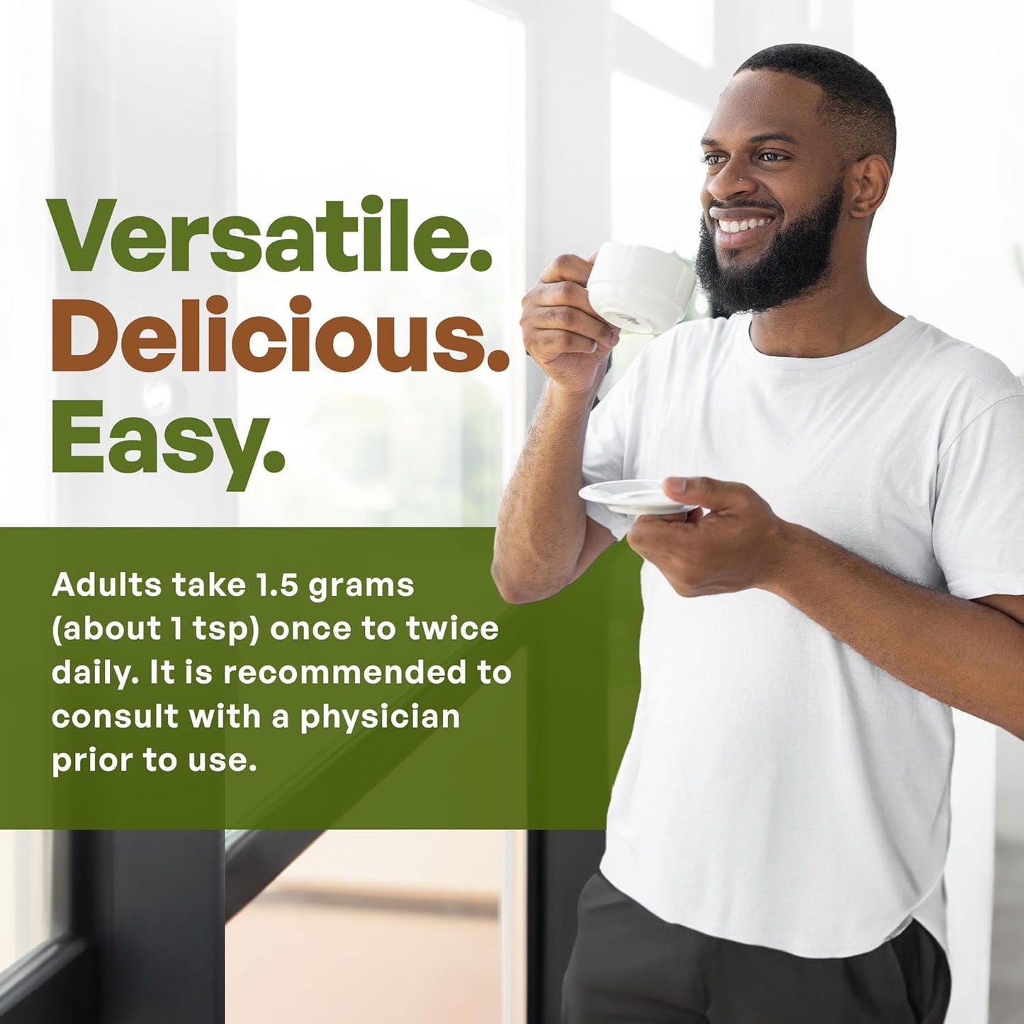 Organic Pine Pollen Powder - Pure 10:1 Masson Pine Tree Pollen for Tea, Coffee, Smoothies - Non-GMO, Vegan - 1 lb