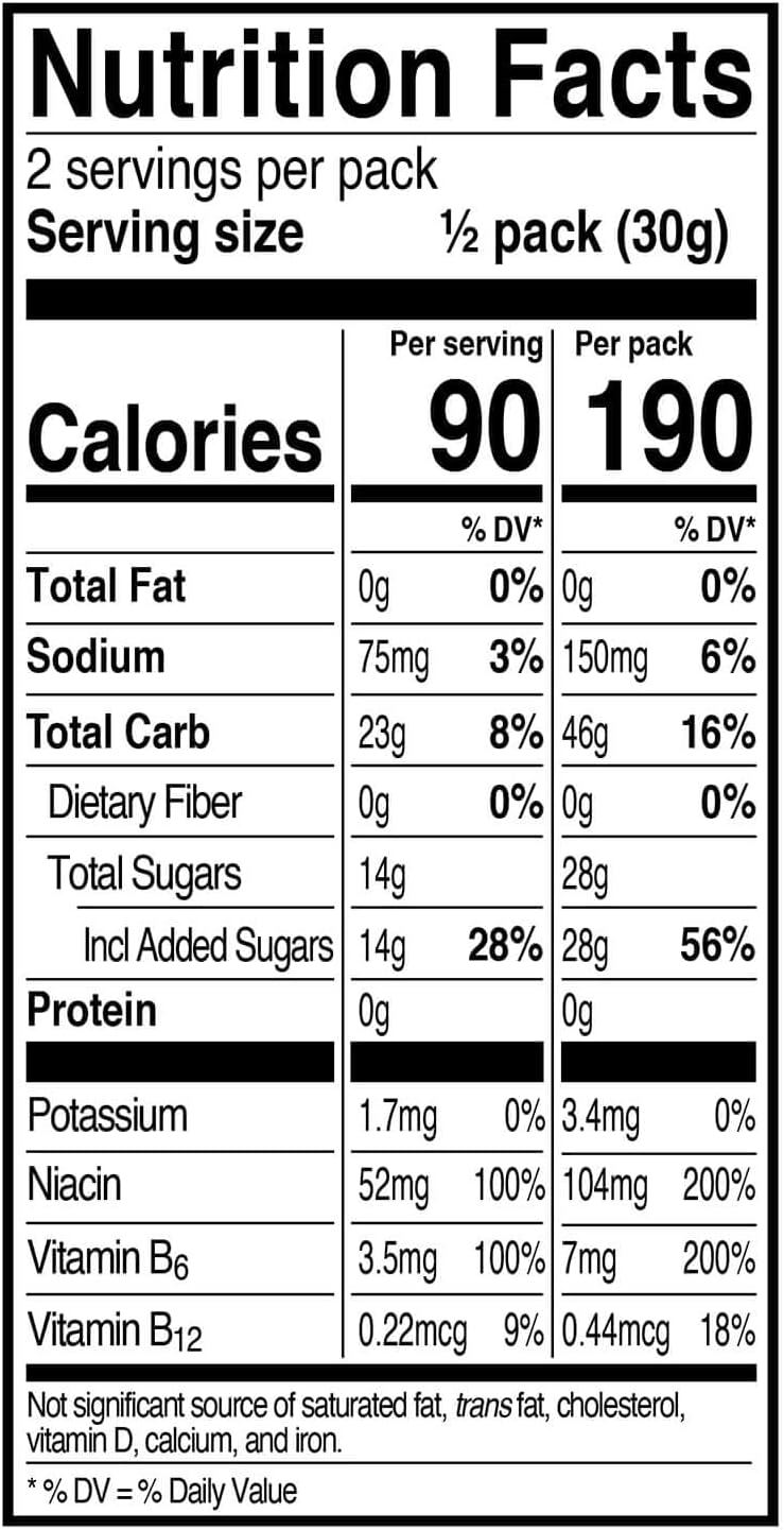 Organic Pink Lemonade Energy Chews - Non-GMO, Gluten-Free, USDA Certified (12 Count)