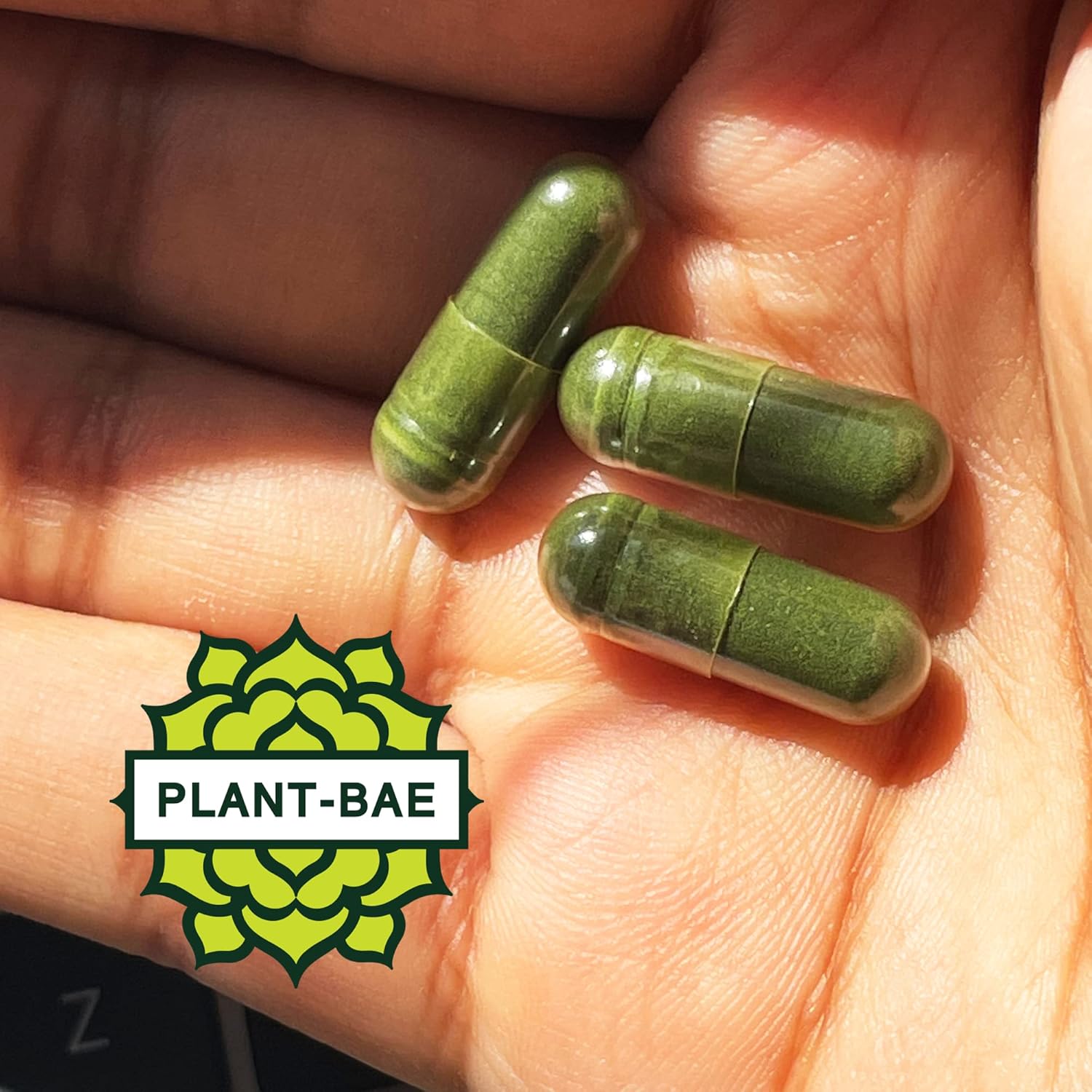 Organic Plant-Bae Spirulina & Chlorella Capsules for Detox - 240 Count - Made in USA - Boosts Energy Levels - Rich in Antioxidants