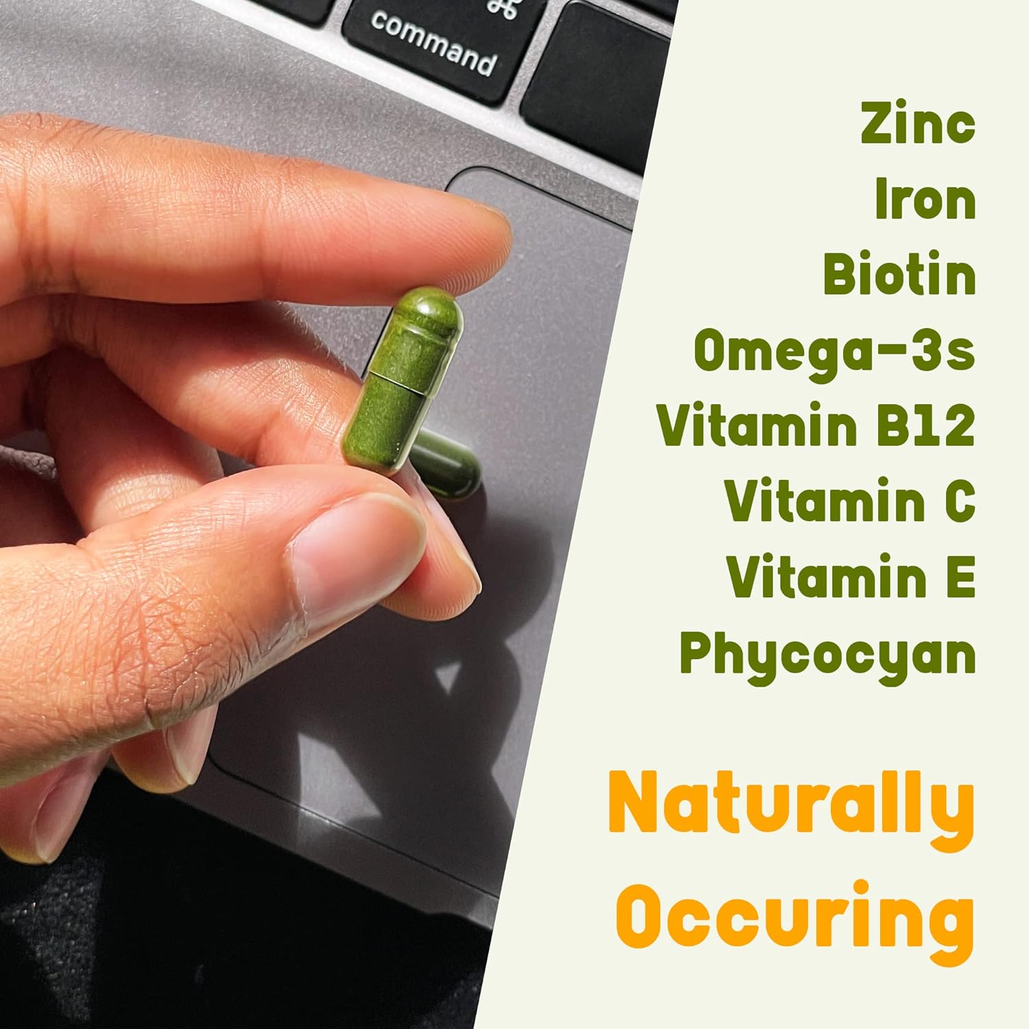Organic Plant-Bae Spirulina & Chlorella Capsules for Detox - 240 Count - Made in USA - Boosts Energy Levels - Rich in Antioxidants