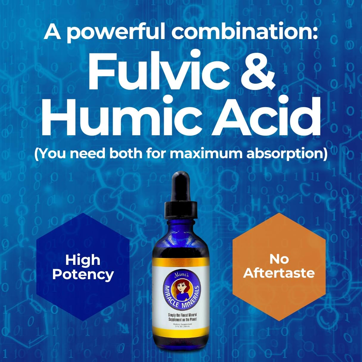 Organic Plant-Derived Liquid Mineral Blend Drops Supplement with 70 Ionic Trace Minerals - Dirobi Mimi's Miracle Minerals (2 oz)