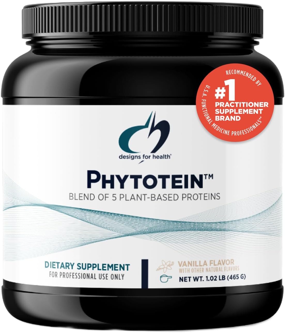 Organic Plant Protein Powder with Rice, Sacha Inchi, Pumpkin Seed, Sunflower Seed & Pea Blend - Creamy Vanilla Flavor - 20g Protein - 465g