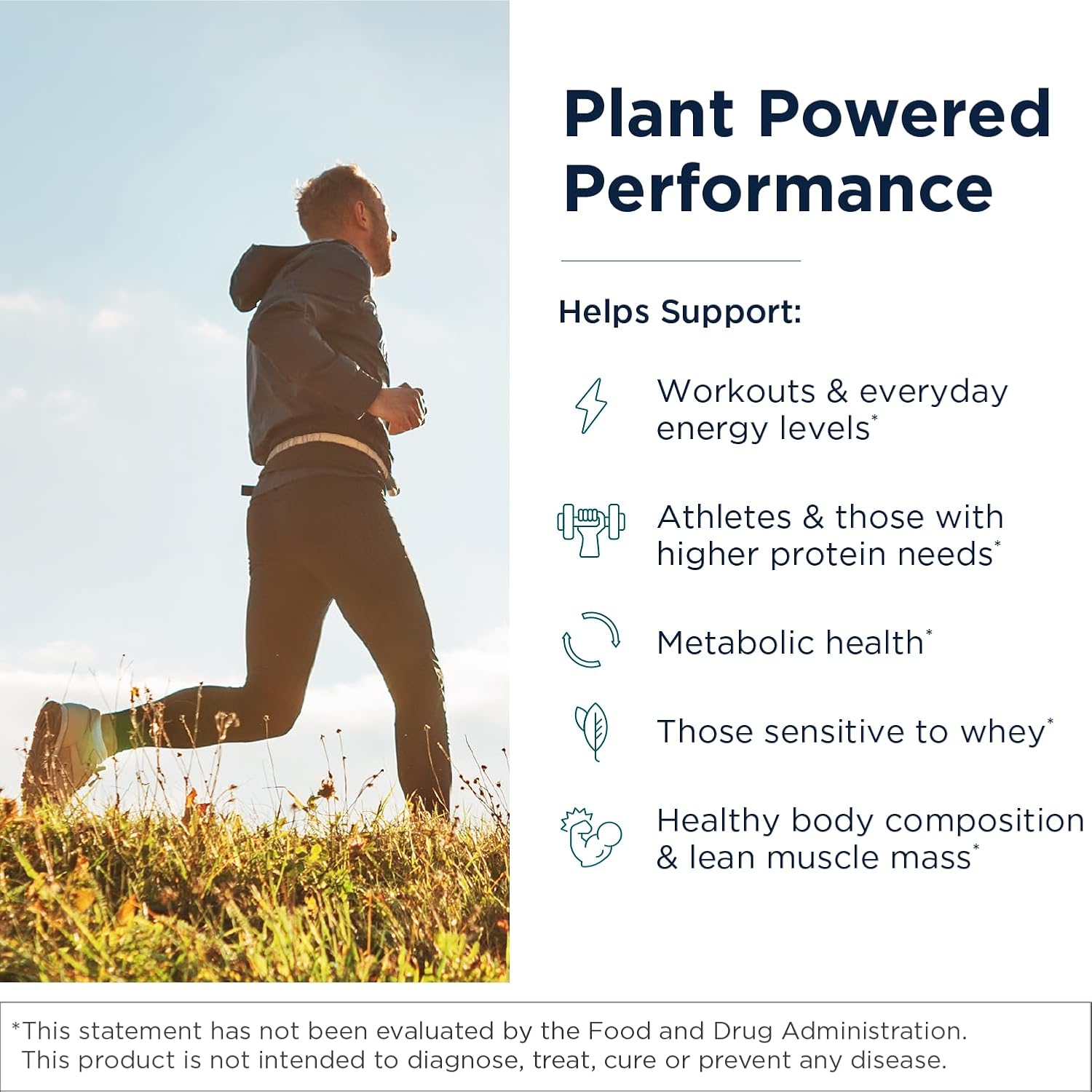 Organic Plant Protein Powder with Rice, Sacha Inchi, Pumpkin Seed, Sunflower Seed & Pea Blend - Creamy Vanilla Flavor - 20g Protein - 465g