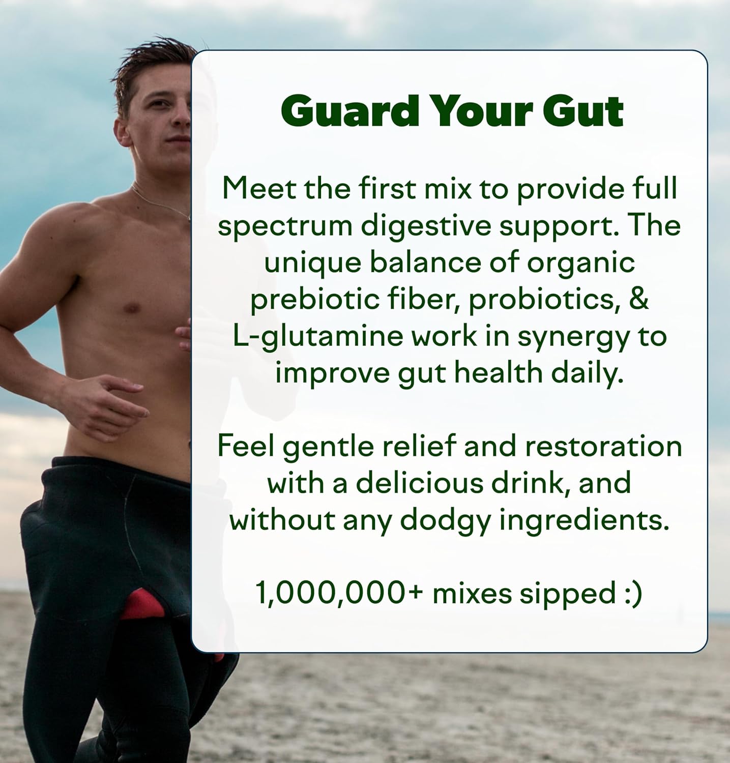 Organic Prebiotic & Probiotic Powder for Gut Health - Sugar Free, Non GMO, Vegan - Strawberry Kiwi Flavor, 8 Count