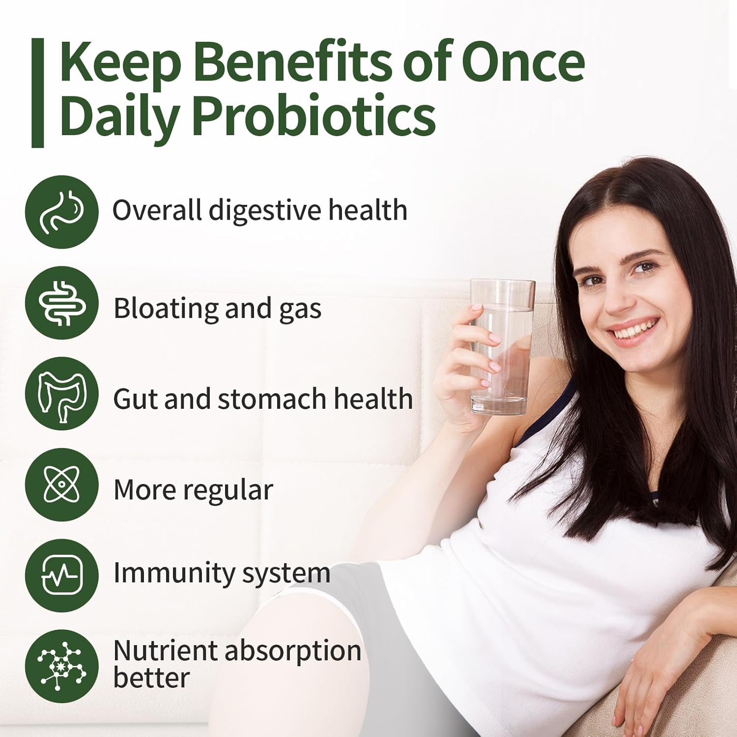 Organic Prebiotic Probiotic Supplement 200 Billion CFU Capsules for Digestive and Gut Health
